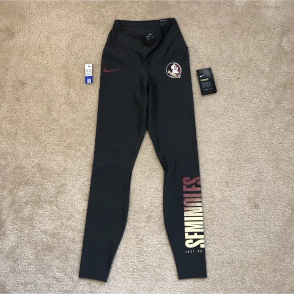 Florida State Seminoles FSU Leggings Nike Sculpt Victory AT3630 WOMEN'S X Small